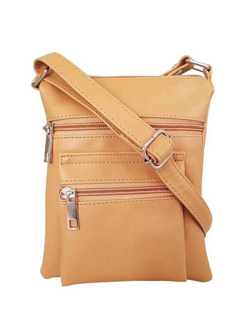 beige leatherette  regular sling bag - 14585422 -  Standard Image - 0