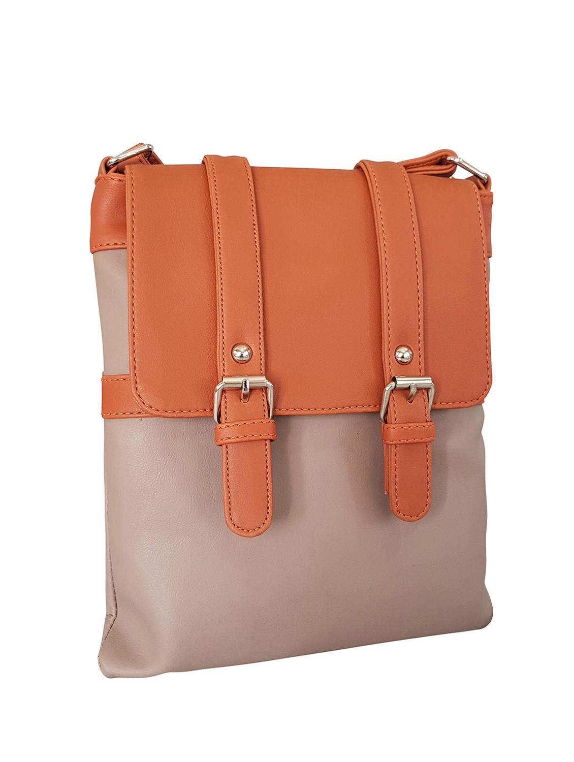 brown leatherette regular sling bag - 14585426 - Standard Image - 3