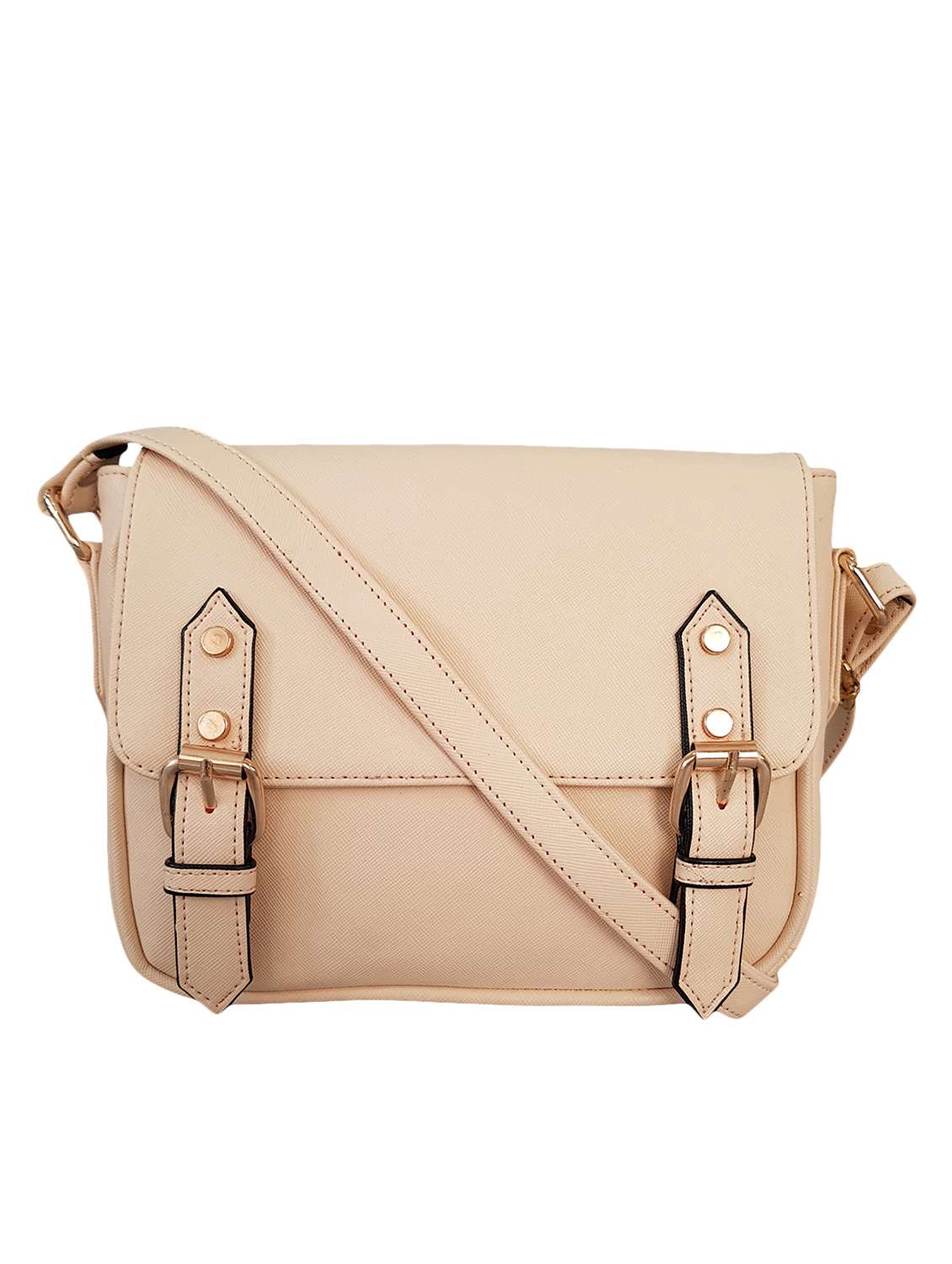 beige leatherette regular sling bag - 14585447 - Zoom Image - 0