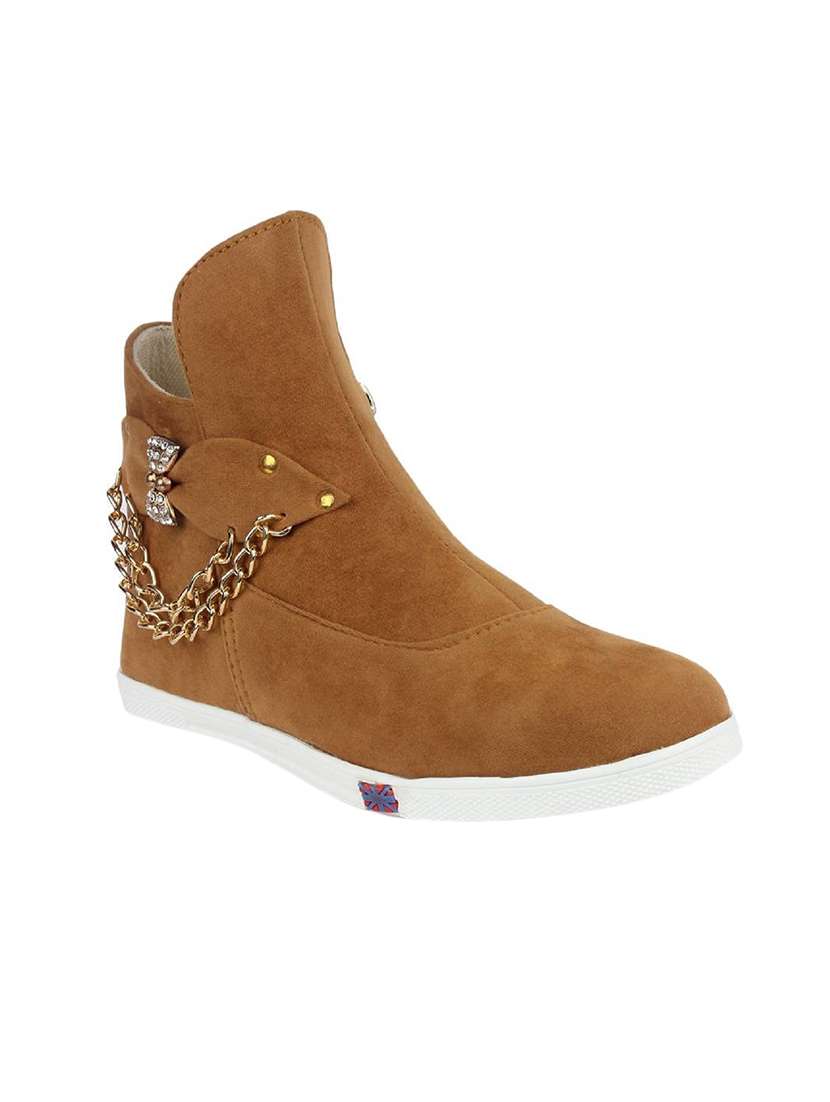 tan suede  ankle boot