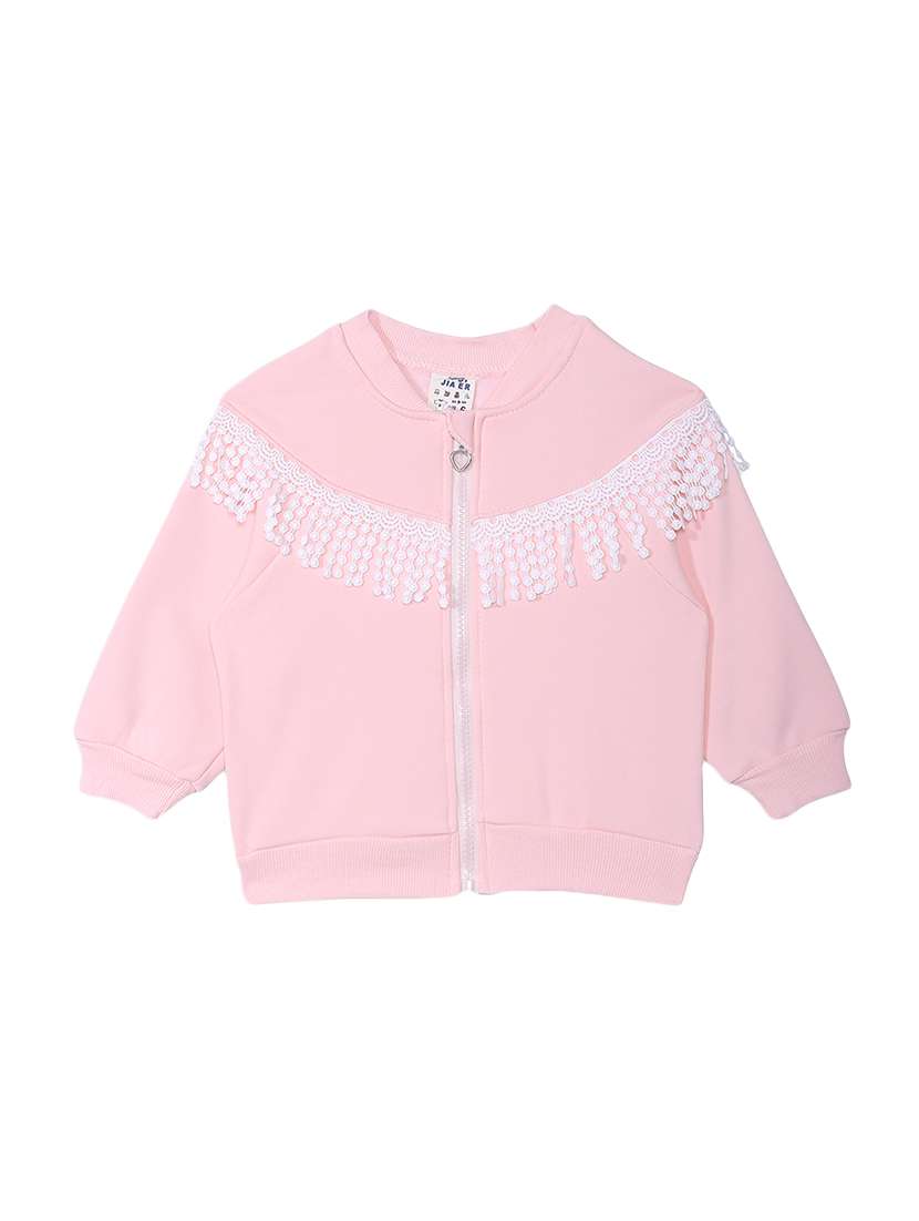 pink fleece sweatshirt