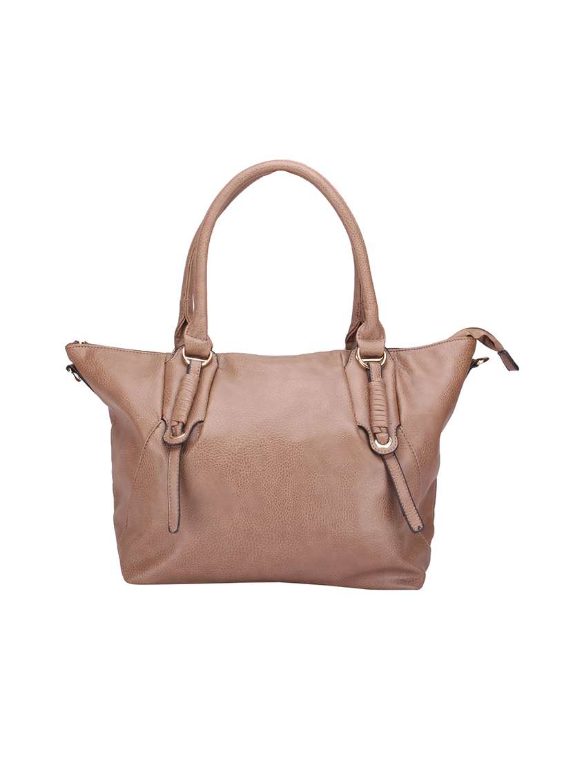 tan leatherette regular handbag - 14604900 -  Zoom Image - 0