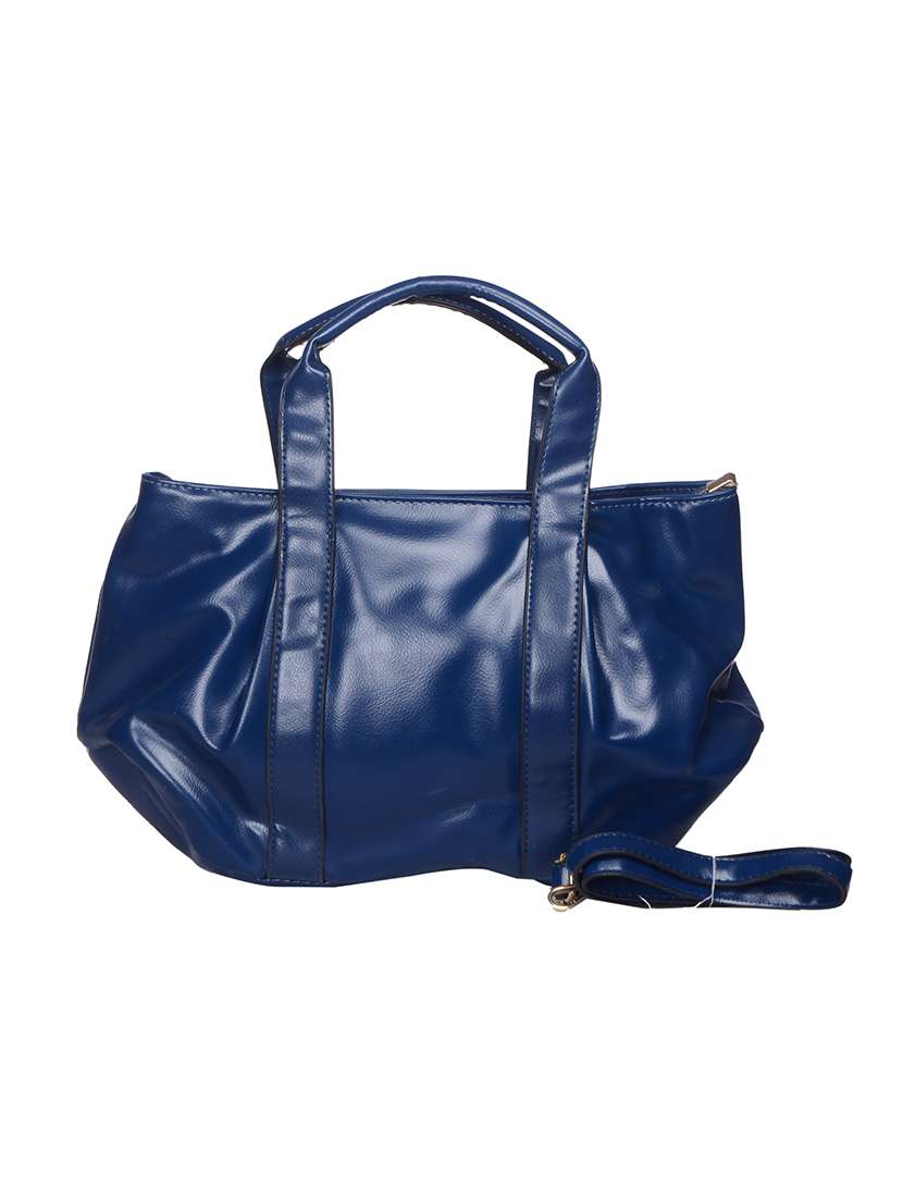 blue leatherette regular handbag - 14605802 -  Zoom Image - 0