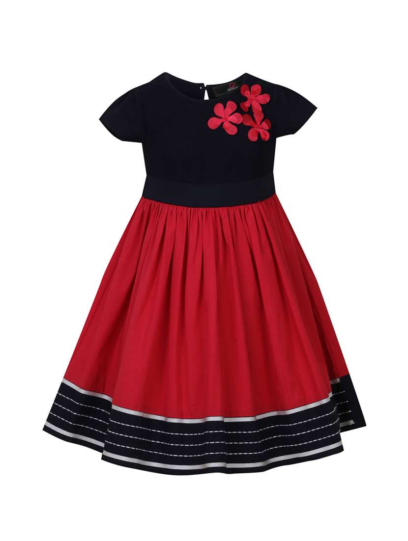 red cotton frock