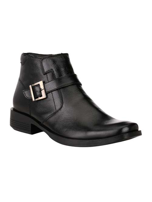 black leather slip on shoes - 14617773 - Standard Image - 0