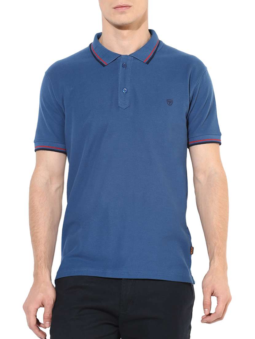 light blue cotton t-shirt - 14617979 -  Zoom Image - 0