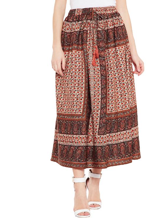 beige flared skirt - 14618939 - Zoom Image - 0