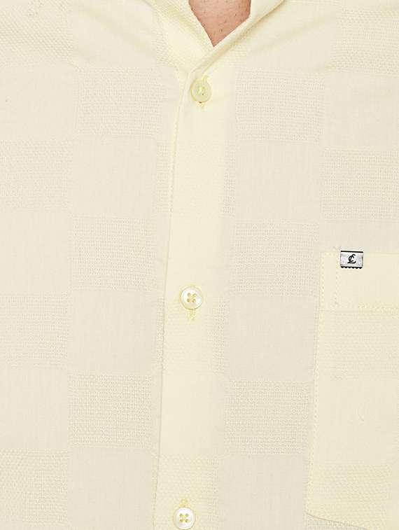 yellow cotton casual shirt - 14619671 -  Standard Image - 3