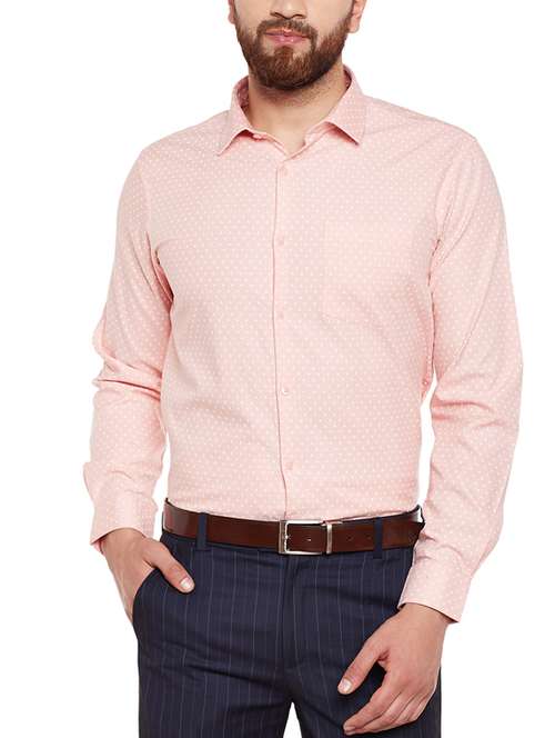 pink cotton formal shirt - 14619692 -  Standard Image - 0