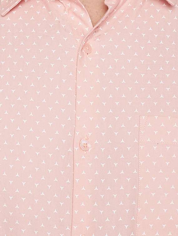 pink cotton formal shirt - 14619692 - Standard Image - 3