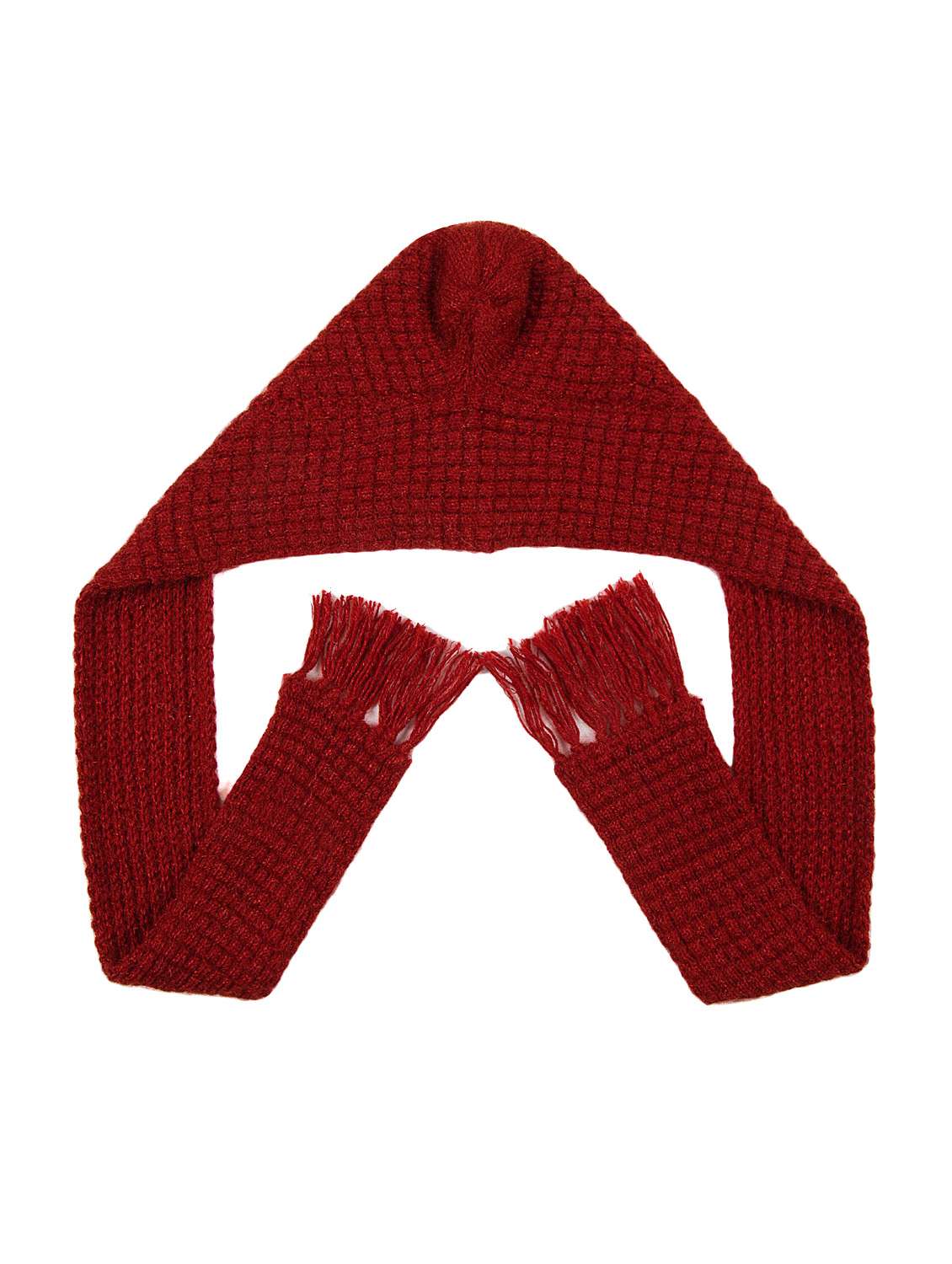 Buy online Red Woolen Cap from Mufflers Gloves Caps for Women
