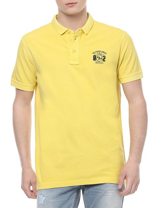 yellow cotton t-shirt - 14626054 - Standard Image - 0