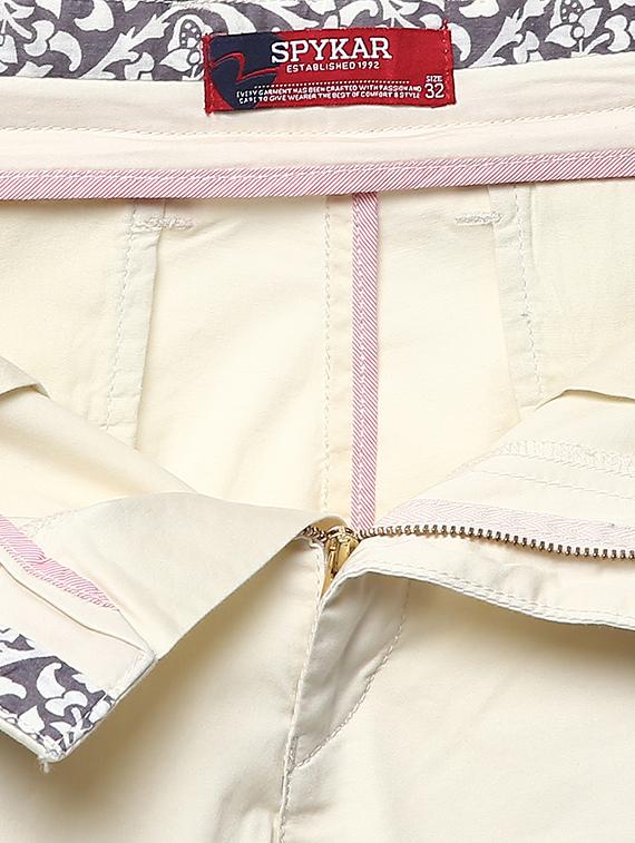 white cotton chinos casual trousers - 14626097 - Standard Image - 3