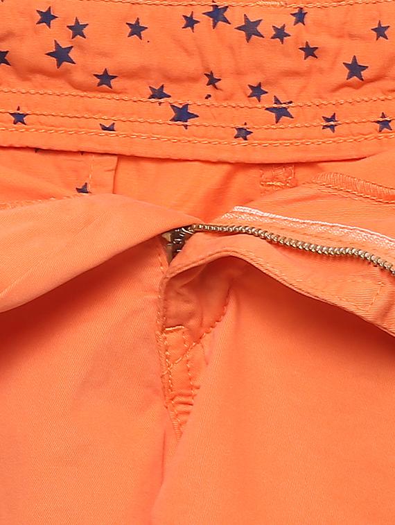 orange cotton shorts - 14626102 - Standard Image - 3