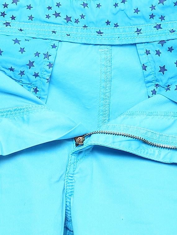 turquosie cotton shorts - 14626104 - Standard Image - 3