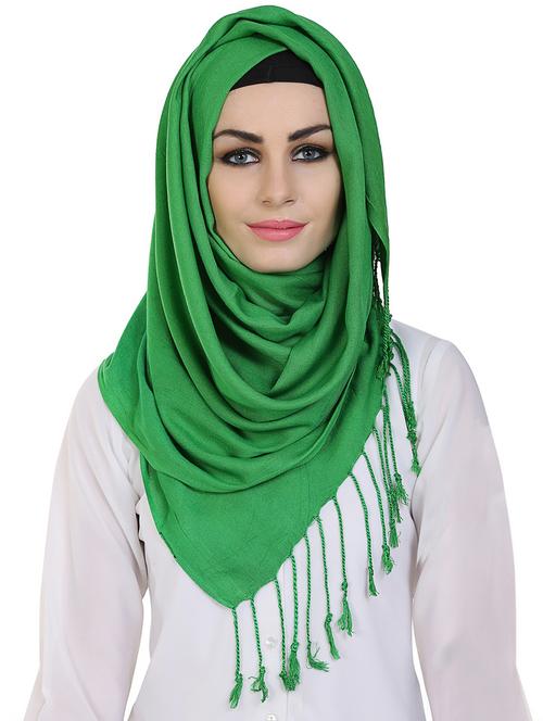 momin libas green viscose stole - 14626503 - Standard Image - 0