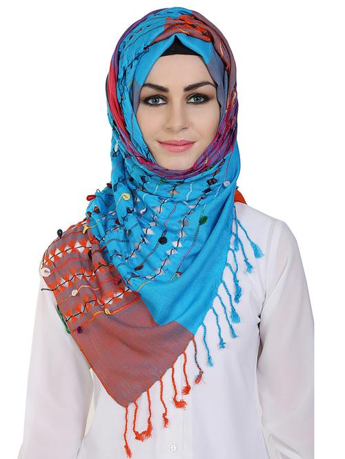 momin libas multi colored viscose stole - 14626504 - Standard Image - 0