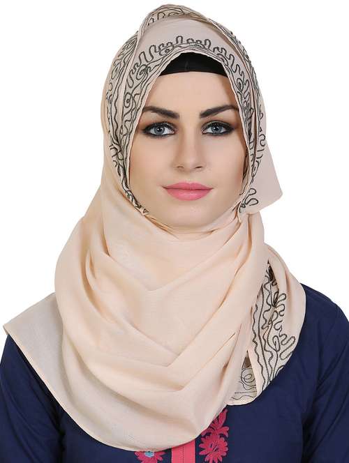 momin libas orange cotton stole - 14626518 - Standard Image - 0