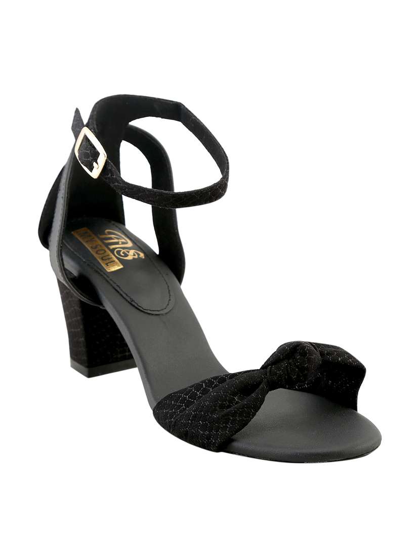 black ankle strap sandal