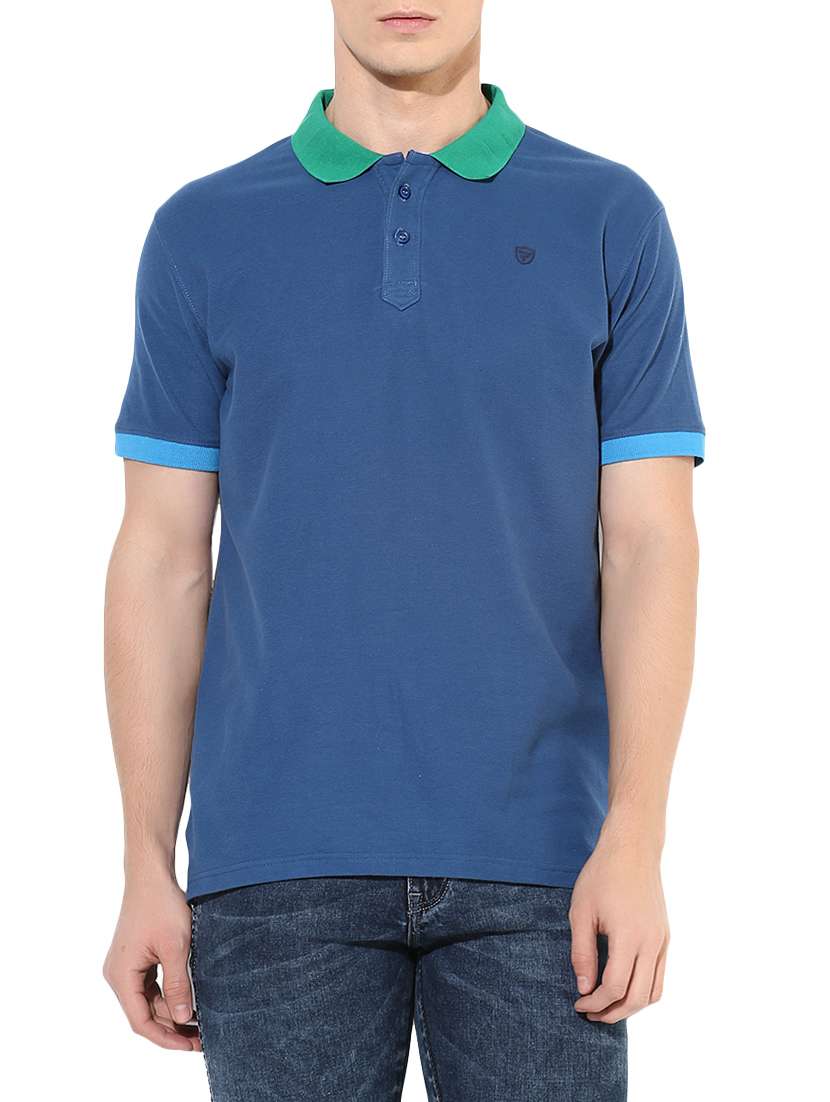 light blue cotton t-shirt - 14631571 - Zoom Image - 0