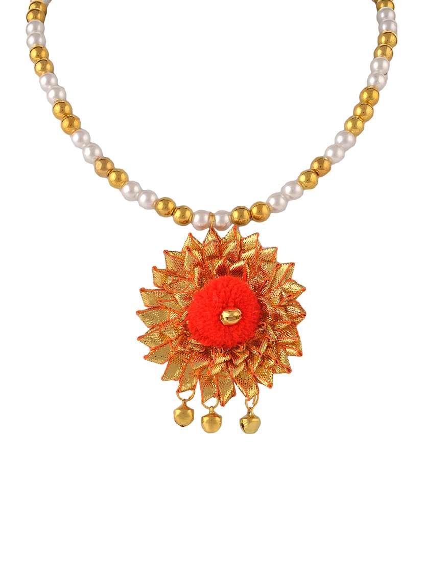 multi colored plastic neckpiece