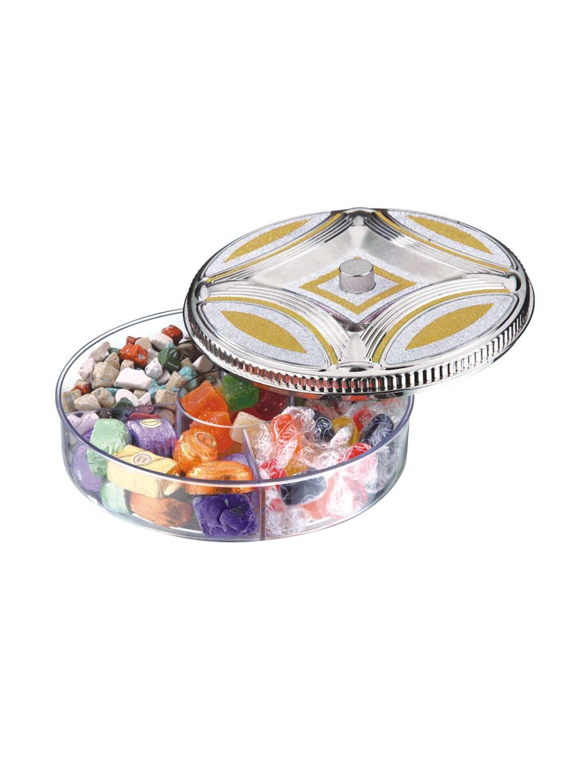 silver finished containers fancy multipurpose