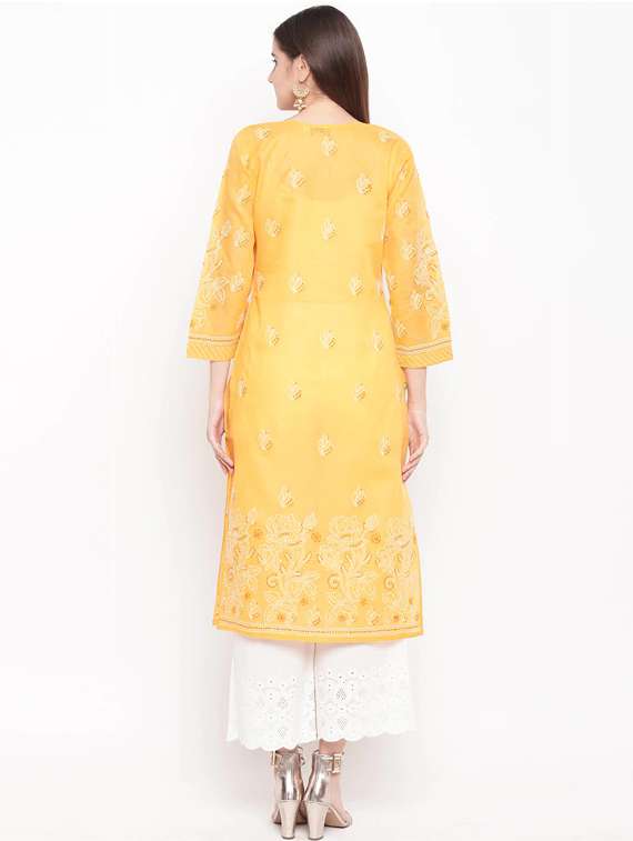 women's straight kurta - 14636521 - Standard Image - 3