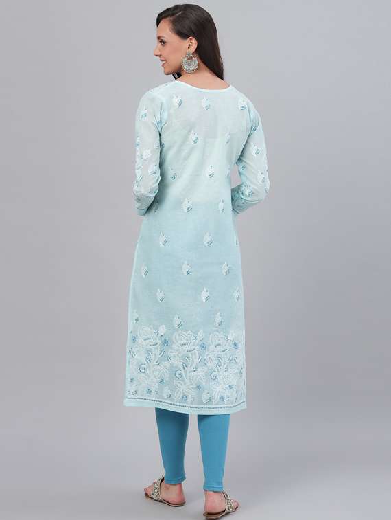 women's straight kurta - 14636522 - Standard Image - 3