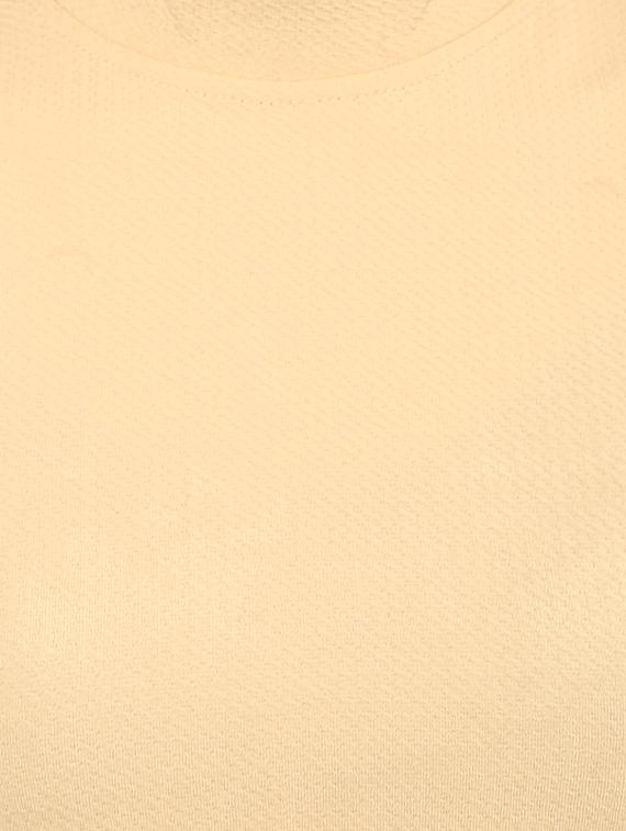 beige solid crop top - 14638983 - Standard Image - 3