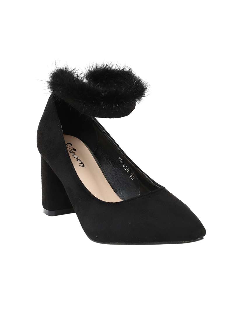 black ankle strap sandal
