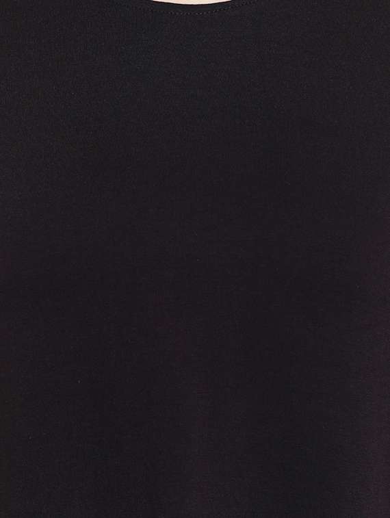 black solid a-line tunic - 14654248 -  Standard Image - 3