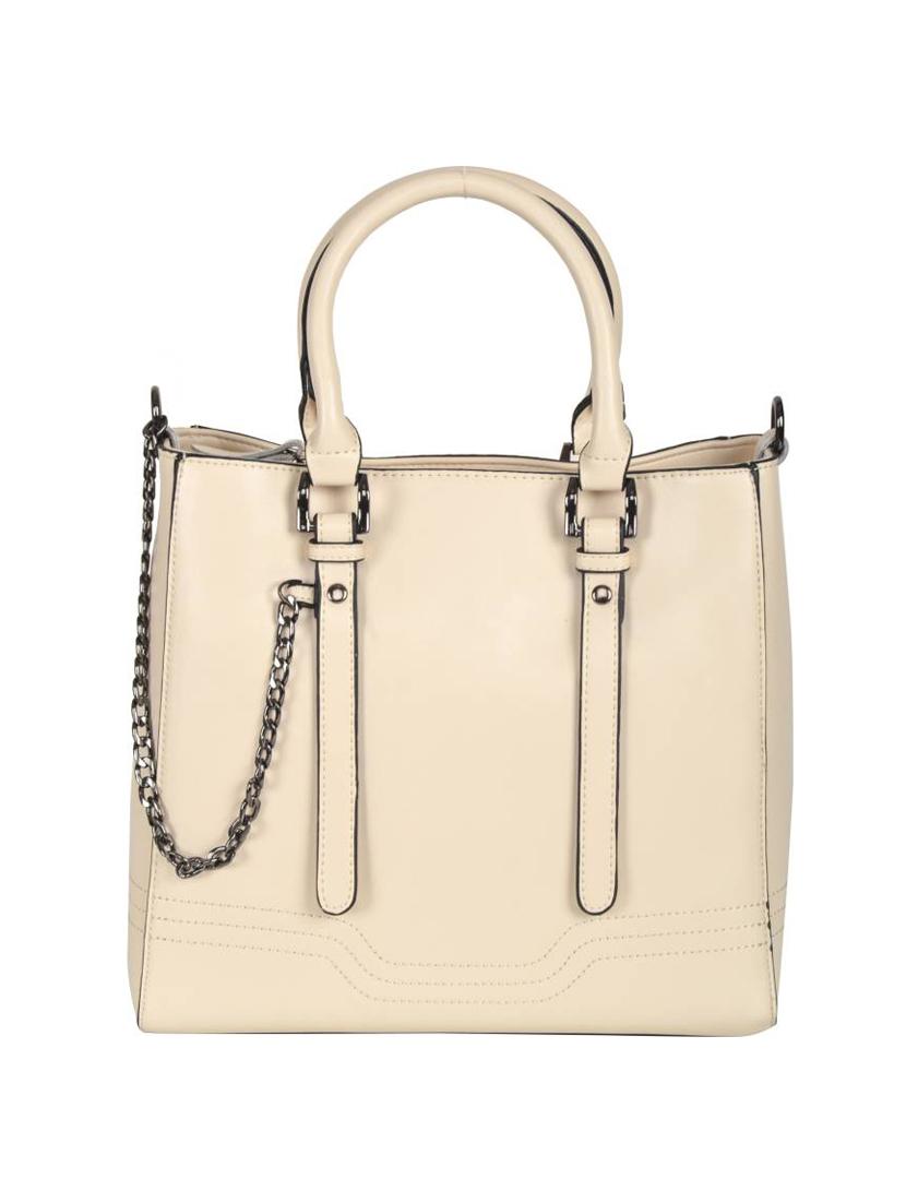cream leatherette handbag - 14658537 - Standard Image - 3