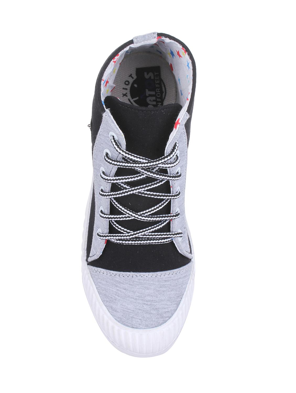 black fabric laceup sneakers - 14659791 - Standard Image - 3
