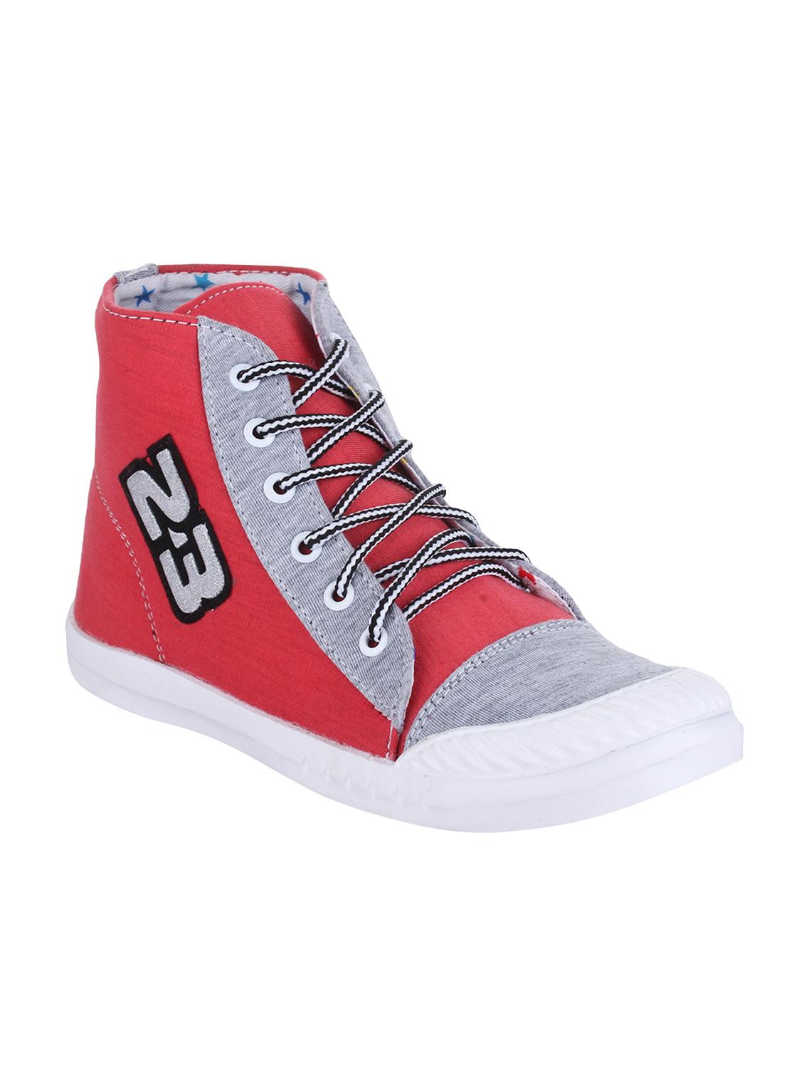 pink fabric laceup sneakers - 14659793 - Zoom Image - 0