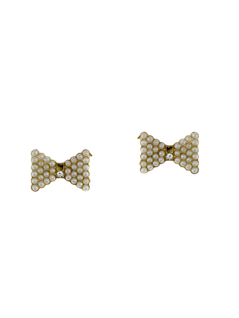 white metal studs earrings - 14662492 - Zoom Image - 0