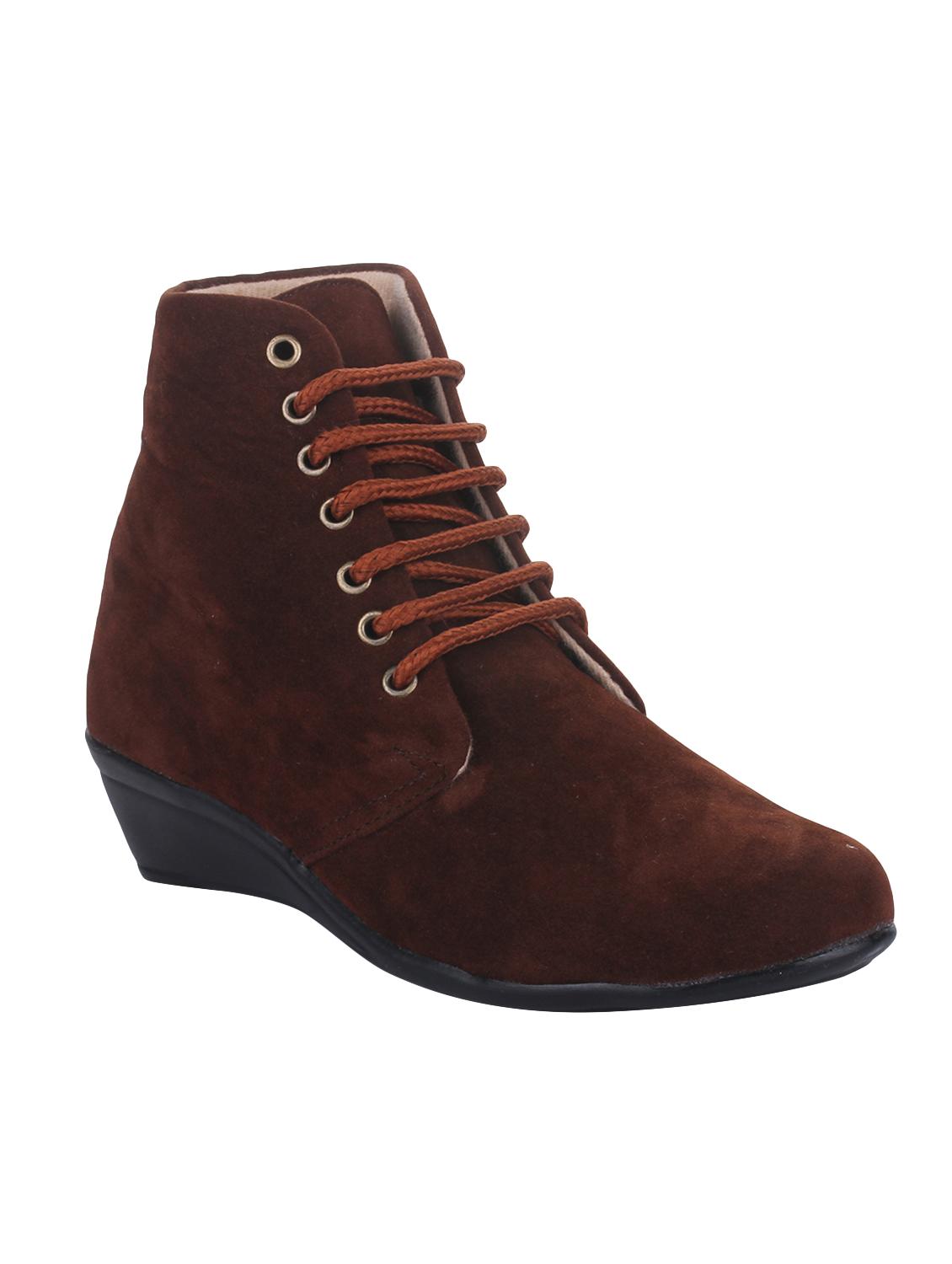 brown lace-up ankle boot - 14664835 -  Zoom Image - 0