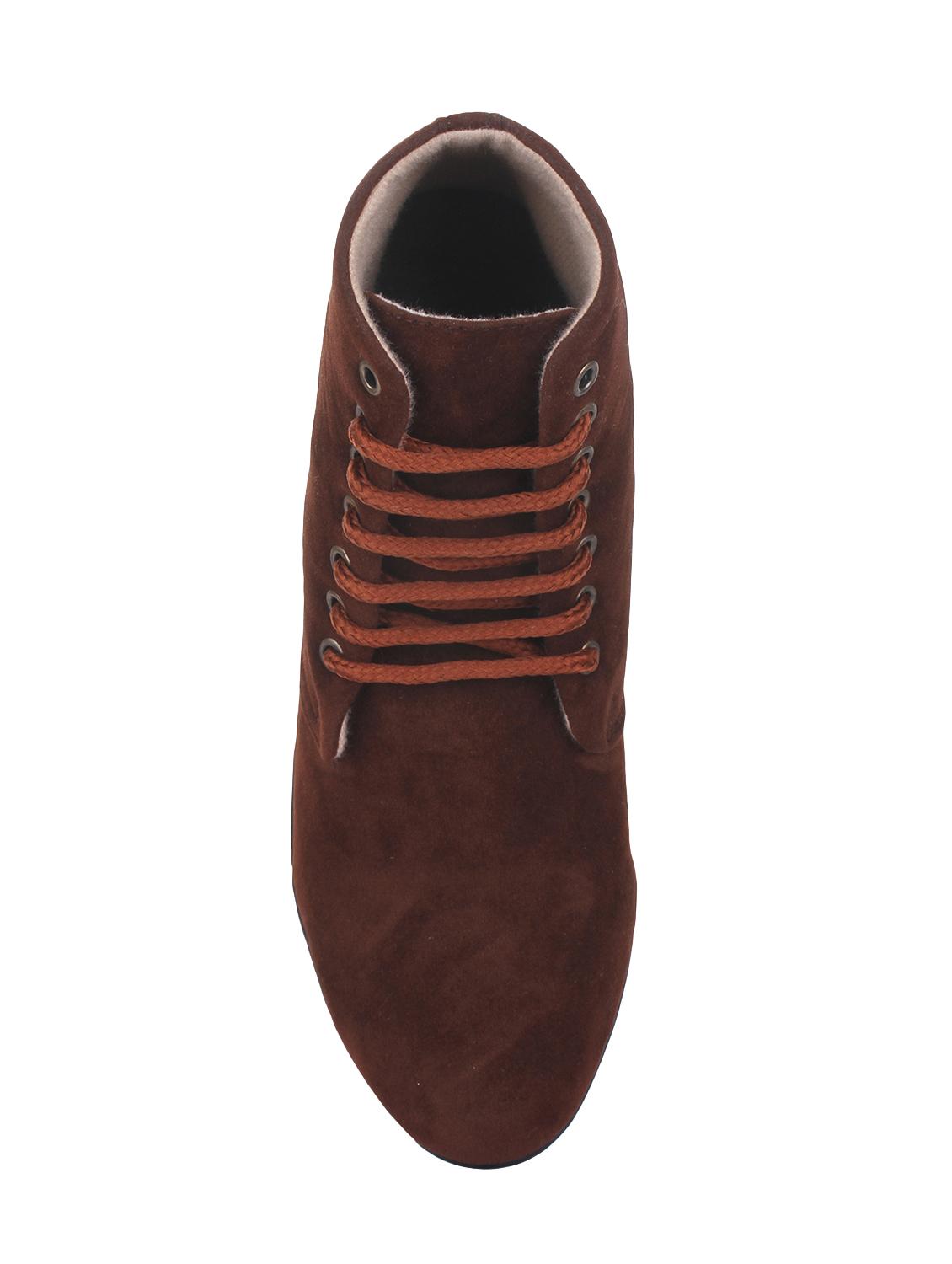 brown lace-up ankle boot - 14664835 - Standard Image - 3