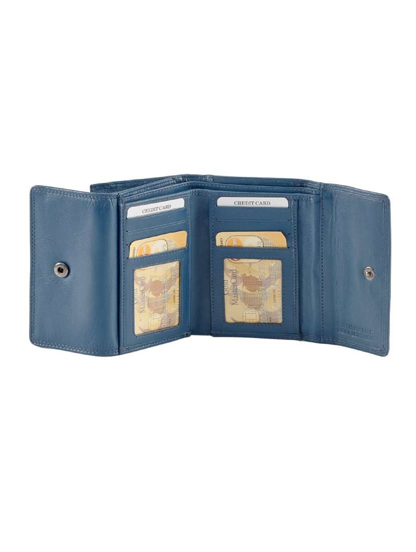 blue leather wallet - 14666973 - Standard Image - 3