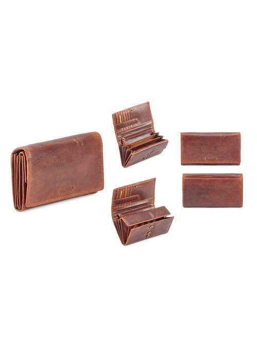 brown leather wallet - 14666986 -  Standard Image - 0