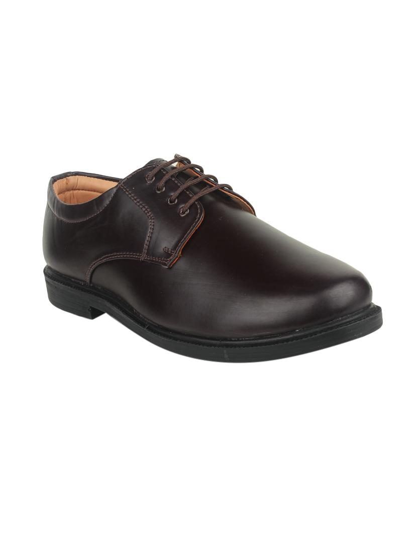brown leather formal derby