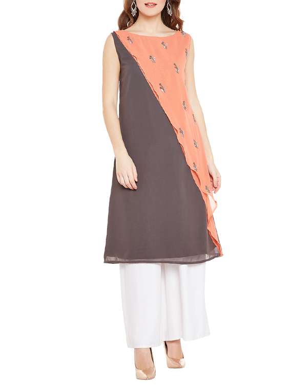 women's layered kurta