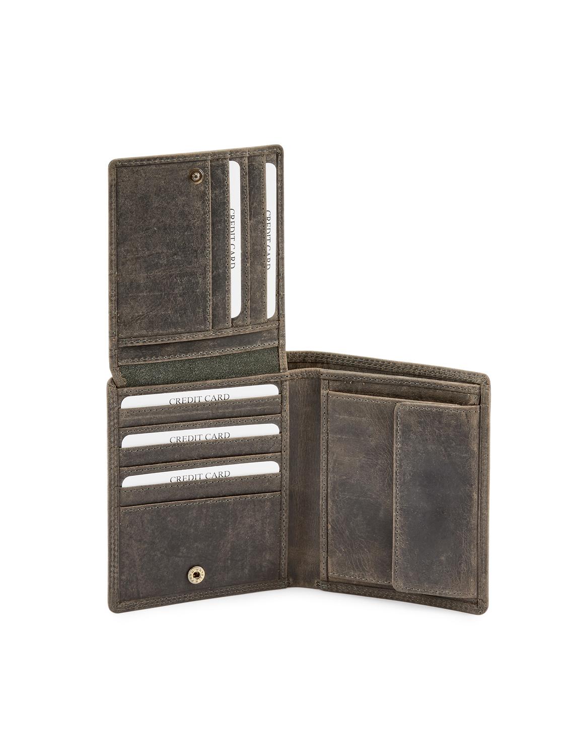 grey leather wallet - 14675849 - Standard Image - 3