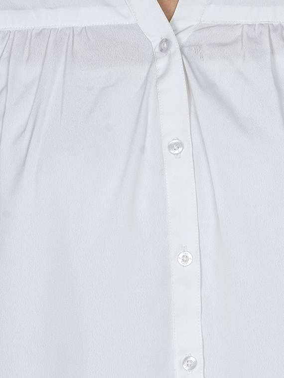white georgette shirt - 14676902 - Standard Image - 3