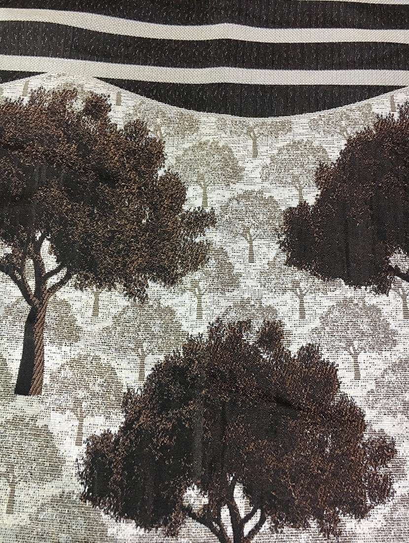 set of 2 polyester panel window curtain - 5 ft - 14684086 - Standard Image - 3