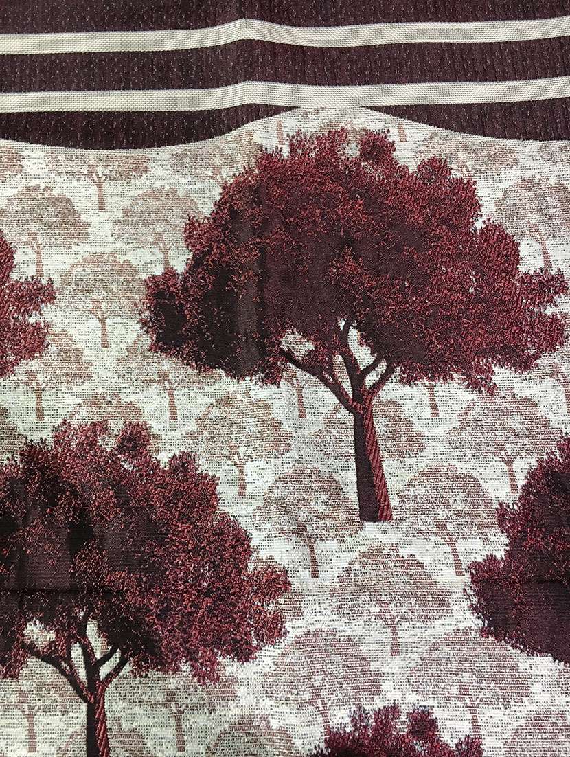 set of 2 polyester panel window curtain - 5 ft - 14684087 - Standard Image - 3