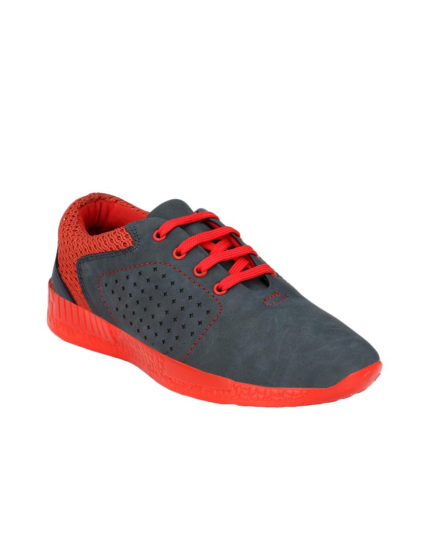grey leatherette lace up shoe - 14704190 - Zoom Image - 0