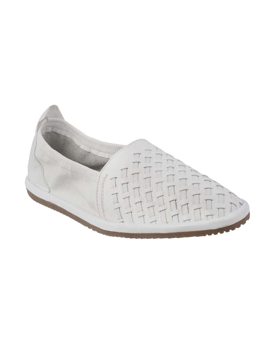 Buy online White Leather Slip On Juti from Jutis Mojaris for Men