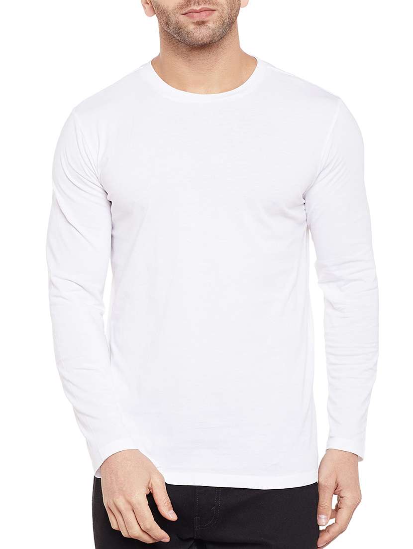 white solid t-shirt
