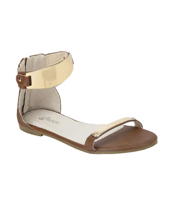 brown ankle strap sandals