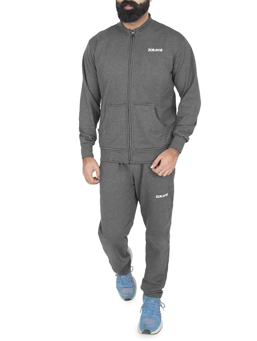 Buy online Grey Wool Full Length Track Suit from Sports Wear for